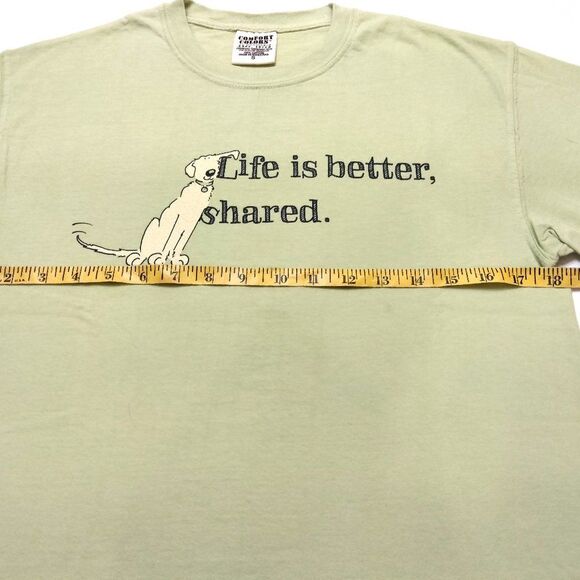 SMALL Life is Better, Shared - Classic Unisex Crewneck Short Sleeve Tee NEW - Picture 5 of 9